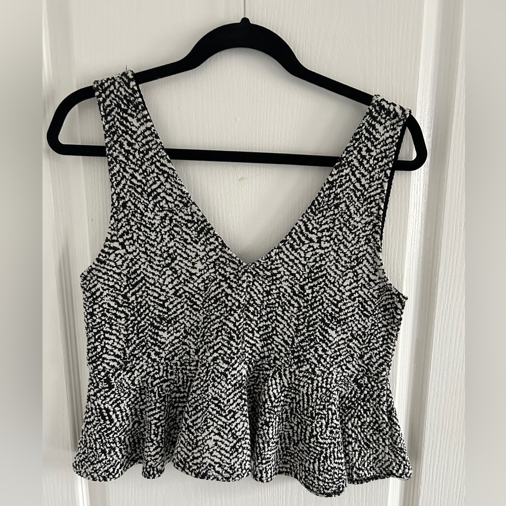 H&M peplum top - size M